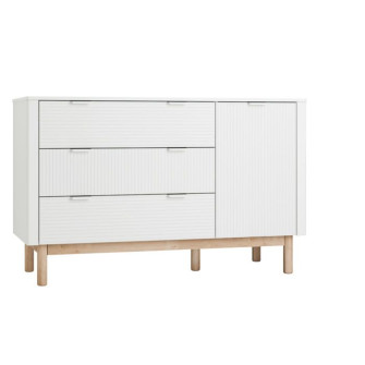 Chest of drawers with 3 drawers and 1 door (Stripe collection)